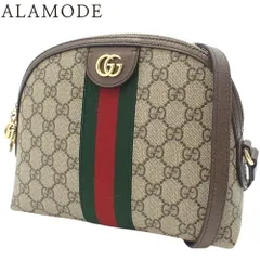 GUCCI(グッチ) オフィディア スモール ショルダーバッグ ウェブライン 肩掛け 斜め掛け GGスプリーム ベージュ/エボニー ブラウン茶 グリーン緑 レッド赤 499621 K05NG 8745 レディース 40802133925【中古】【アラモード】
