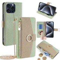 【数量限定】ケースプロ ショルダー ストラップ付き iphone 15 pro ケース ケース スタンド機能 カード収納 ミラー付き 耐衝撃 肩掛け スマホケース iphone 15 アイフォン15 pro 手帳型 おしゃれ 女性 柔らかいTPU TOO&SO