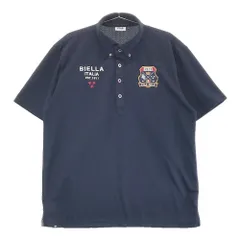 サイズ：3L FILA GOLF フィラゴルフ  半袖ポロシャツ ボタンダウン 総柄 ネイビー系 [240101216093]# ゴルフウェア メンズ