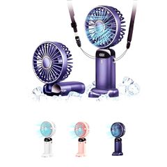 即納：携帯扇風機 ハンディファン「Superbian」5段階風量調節 4in1機能搭載 20dB静音 大容量バッテリー搭載 手持ち扇風機/首掛け扇風機/卓上ミニ扇風機 熱中症対策 軽量 持ち運び便利 USB充電式 首掛けストラップ付 スタンド可能 首かけ  1
