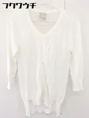 ◇ NOMBRE IMPAIR ノンブルアンペール コットン ニット 長袖 カーディガン サイズ F ホワイト レディース  【中古】 【1107060002728】