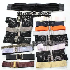 【社交ダンス衣装 小物 まとめ売り】全21点 セット ベルト パーティ 発表会 正装 バックル コルセット ダンス ラインストーン