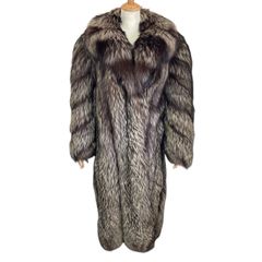 m19 Silver Fox シルバーフォックス ロングファーコート ロングコート 毛皮 毛皮コート ロング丈 ファーコート リアルファー シルバー F