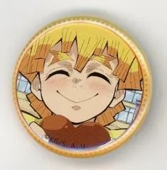 【中古】バッジ・ピンズ 我妻善逸(笑顔) 「鬼滅の刃 中高一貫!!キメツ学園物語 ～バレンタイン編～×ufotable Cafe/マチ★アソビCAFE 32mmランダム缶バッジ」