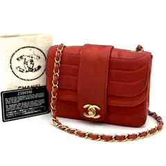【中古】良品 CHANEL シャネル ミニ マトラッセ ターンロック ココマーク ラムスキン チェーン ショルダー バッグ dD0715M