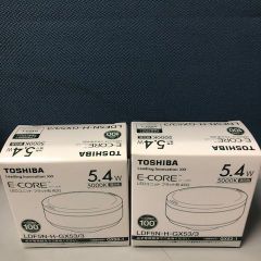 TOSHIBA  LEDユニットフラット形 LDF5N-H-GX53/3　２個セット