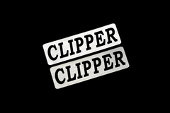 EE-704-2 CLIPPER 銀黒 アクリル2層 ステッカー 日産 クリッパー DA17W U71W リオ バン トラック 前期 後期 モデリスタ 2枚1セット