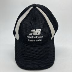NEW BALANCE ニューバランス NB ロゴ 刺繍 メッシュ キャップ CAP 帽子 ブラック G210-3