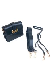 RAFFINATA 23区 ネイビー レザー ハンドバッグ 2way 極美品 - メルカリ