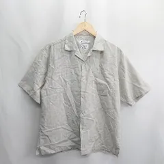 ◇ ⊂ GLOBAL WORK グローバルワーク 半袖 オープンカラーシャツ サイズS グレー レディース E  【1409100001778】