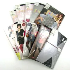 福助 ストッキング タイツ 10点セット 未使用 柄タイツ等 まとめて 大量 外装ダメージ有 レディース