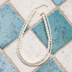 ☆ ネックレス ☆ フリー ☆ エリアン パール2連 ネックレス Rora ネックレス キッズ エリアン パール2連 パールネックレス 首飾り アクセサリー チョーカー パール 女の子 子供 子ども こども フォーマル 大人っぽい 上品 卒園式 入学式