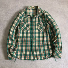 TMT Big Holiday 緑オレンジ チェックネルシャツ Mサイズ Amazon.co.jp: TMT チェック シャツ グリーン オレンジ ダブル