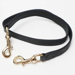 GUCCI グッチ レザ― ショルダーストラップ ネイビー/ゴールド S07-k061