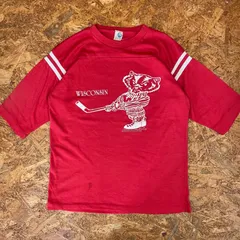 USA製 ’70s~’80s ARTEX フットボールシャツ M レッド 半袖 アルテックス Tシャツ 70年代～80年代  US古着 ヴィンテージ ビンテージ VINTAGE ユーズド USED 古着 MADE IN USA