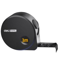 Deli メジャー・巻尺 スチール製巻尺 仕様3mX16mm 文字が大きく目盛が見やすい 手切りを防ぐ 高精度 高硬度の工学用巻尺 防水性 耐摩耗性 耐落下性 現場での測定 室内・家具サイズの測り、図面作成 DIYプロジェクト 測定ツール 家庭用巻尺 コンパク