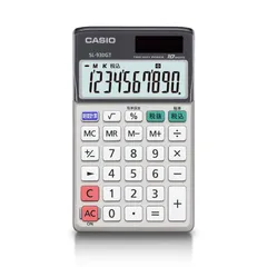 在庫セールカシオ グリーン購入法適合電卓 10桁 手帳タイプ SL-930GT-N エコマーク認定