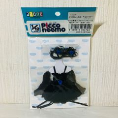 【未使用】 アゾン AZONE ピコニーモ 1/12 薔薇シフォン ワンピース ローズブルー×ブラック ドール 着せ替え