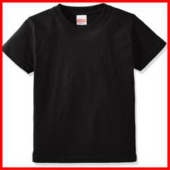 【特別価格】[キッズ] 500102 Tシャツ 002 ハイクオリティー ブラック 5.6オンス 130 [ユナイテッドアスレ]