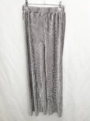 ◇ YECCA VECCA イェッカヴェッカ ベロア調 ワイドパンツ サイズF グレー系 レディース P  【1406110019663】