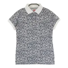 サイズ：1 MASTER BUNNY EDITION マスターバニーエディション  半袖ポロシャツ 花柄 グレー系 [240101274922]# ゴルフウェア レディース ストスト
