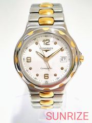 LONGINES ロンジン コンクエスト デイト クォーツ メンズ ウォッチ【S279】