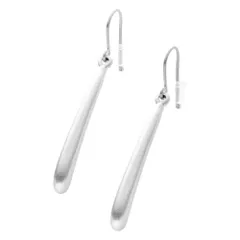 【ヴィンテージシルバー×ピアス】[Cream dot. クリームドット公式] ピアス レディース  フック 金属アレルギー ニッケルフリー 揺れる 大ぶり ヴィンテージ調 艶消し マット メタル ドロップ カーブ 大人 