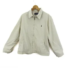 ポロゴルフ ラルフローレン スイングトップ ジャケット ブルゾン アウター メンズ Lサイズ ベージュ Polo Golf Ralph Lauren 【中古】