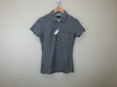 【美品】TOMMY HILFIGER(トミーヒルフィガー) ポロシャツ グレー レディース S  ゴルフウェア 2009-0446 中古