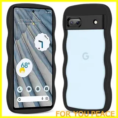 【数量限定】透明 Google Pixel 7A ケース クリア 薄型 軽量 耐衝撃 ピクセル 7a カバー 滑り止め スマホケース TPU おしゃれ 人気 落下防止 全面保護 ワイヤレス充電対応 (ブラック)