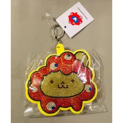 大阪万博ミャクミャクキラキラレザーキーホルダー  ポムポムプリン  チャームサンリオ
