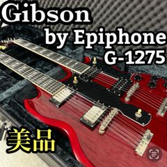 美品　希少　Epiphone エピフォン　G-1275 Custom カスタム　Wネック ダブルネック　12弦+6弦　SG ジミーペイジ　天国への階段　伝説のギター　有名過ぎるほど有名