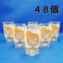 【まとめ買い対象外】ADERIA　アデリア　ピアン8ママ　ガラスコップ　４８個セット　新品未使用　タンブラー　グラス　ジュースグラス　レトロ