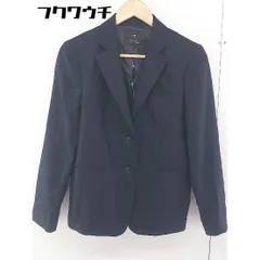 ◇ 23区 ニジュウサンク 2B 長袖 テーラードジャケット サイズ38 ネイビー レディース  【中古】 【1109080006625】
