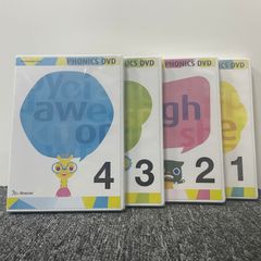 ワールドワイドキッズ フォニックス PHONICS DVD 1+2+3+4