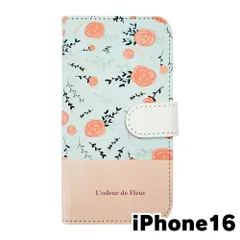 【新品未使用】iPhone16 アイフォン16 スマホケース 手帳型 (色：ホワイト×柄：レトロローズ) バラ 薔薇 花柄 フラワー おしゃれ かわいい flip2-ip16-wh-20126のサムネイル