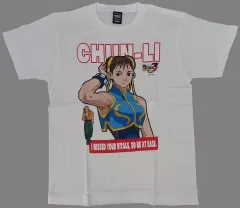 【中古】Tシャツ 春麗 Tシャツ ホワイト Lサイズ 「ストリートファイターZERO3」 BACKDROP GAMEMONSTERグッズ