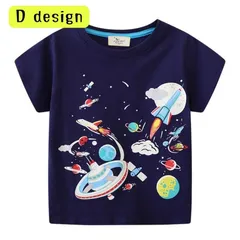 送料無料 Dタイプ 半袖Tシャツ 発色加工 蛍光加工 カジュアル 恐竜柄 宇宙柄 プリントT キッズ服 男の子 韓国子供服 80cm 90cm 100cm 110cm 120cm 130cm