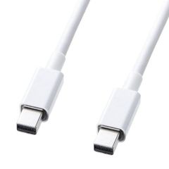 1m サンワサプライ MiniDisplayPortケーブルミニDisplayPort オス - ミニDisplayPort オス 1.0m ホワイト KC-DPMM1W
