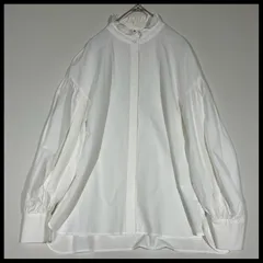 ミラオーウェン Mila Owen フリルスタンドカラー長袖シャツ ブラウス 0 ホワイト