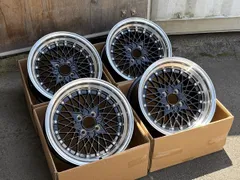数量限定 新品 15×8.25J +20 PCD 100 4穴 15インチホイール4本 ブラック メッシュ 旧車 スポーツカー ローダウン キャンバー 軽 等
