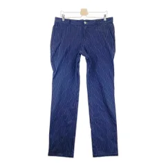 サイズ：92 AND PER SE アンパスィ  ロングパンツ ストライプ柄 ネイビー系 [240101434907] ゴルフウェア メンズ ストスト