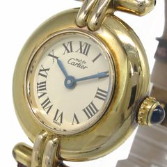カルティエ Cartier マストコリゼ ヴェルメイユSM レディース ウォッチ 腕時計 590002 クォーツ ローマン 管理11530