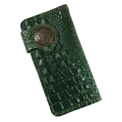 【実物撮影】クロコダイル メンズ 長財布 男性 新品 未使用 コンチョ バイカー DAYSART 財布 メンズ 長財布 本革 レザー ブランド おすすめ