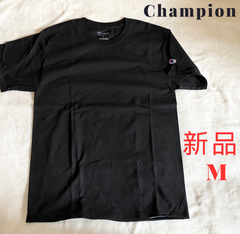 新品　Champion チャンピオン　ワンポイント　Tシャツ　ブラック　Mサイズ　半袖