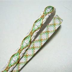 帯締 京組紐 洒落物 高級 正絹 帯締め グリーン ホワイト ゴールド 帯〆 和装小物 レディース 女性 