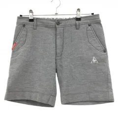 【超美品】ルコックゴルフ ショートパンツ 杢グレー ロゴ白 レディース 11 ゴルフウェア le coq sportif