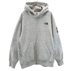 THE NORTH FACE ノースフェイス 長袖 スウェットパーカー XXL グレー NT61835 アウトドア 裏起毛 ビッグサイズ メンズ 古着