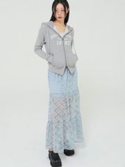 【Uglyshadow】FLOWER LACE LONG SKIRT