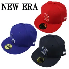 日本未発売 ニューエラ NEW ERA MLB 59FIFTY LA ドジャース NY ヤンキース B レッドソックス ベースボール キャップ 帽子 メンズ レディース 公式 ブルー ネイビー レッド